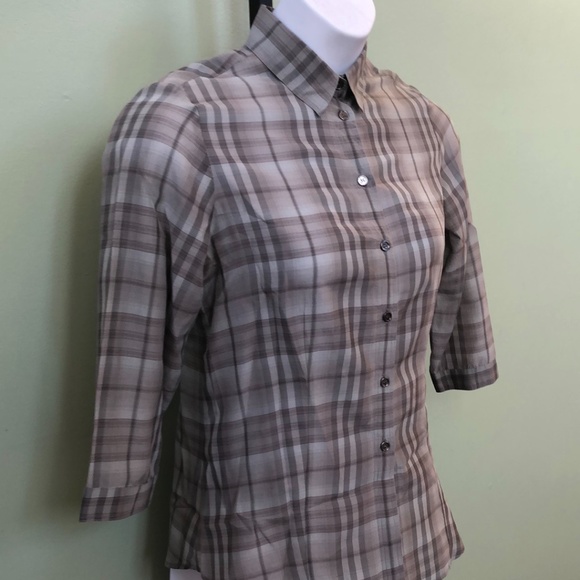 Burberry Women's Multi Button-Up Blouse Medium - Picture 3 of 8